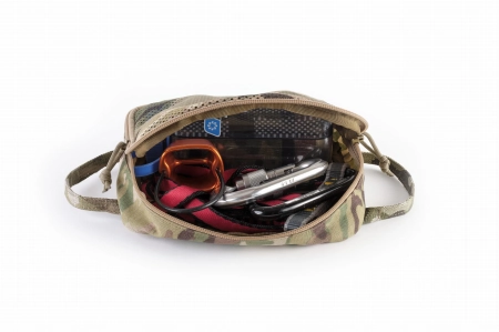Mesh front pouch