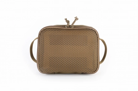 Mesh front pouch